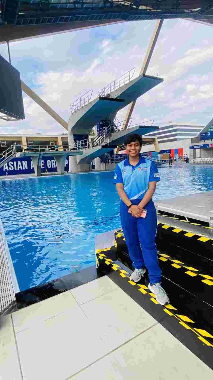 Asian Diving Championship 2024, Palak Sharma Diver, India at Asian Diving Championship, Indian Diving Team 2024, Palak Sharma Guangzhou Tournament, Madhya Pradesh Diver Achievements, Indian Sports News, Beti Bachao Beti Padhao Ambassador, Resilient Athletes Stories, Prime Minister's National Child Award 2021, Eklavya Award Winner Palak Sharma, International Diving Competitions, Sports News October 2024, Inspirational Sports Personalities, Palak Sharma China Departure,