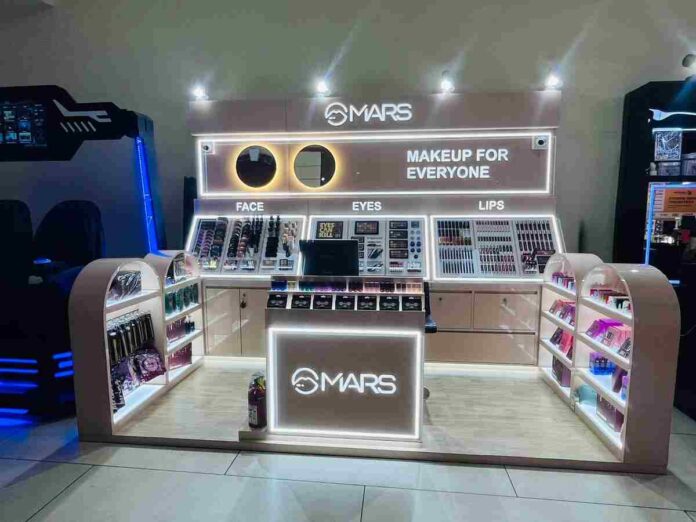 MARS Cosmetics, Kiosk Expansion, India, Beauty Retail, Cosmetic Brand, Accessibility, Customer Experience, Makeup, 30 Kiosks, Nationwide Expansion, MARS Cosmetics Kiosks, Beauty Retail Stores, Customer Engagement, Affordable Makeup, High-Quality Cosmetics, MARS Cosmetics India, Kiosk Expansion, Beauty Products India, Affordable Makeup India,