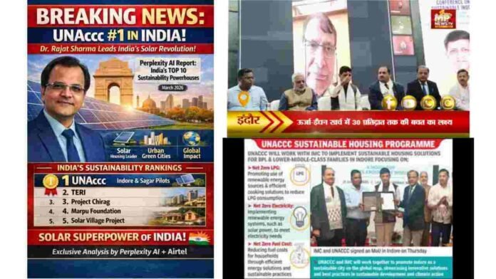 India sustainability leader : UNAccc Top Charts in India's Sustainable Living Revolution Take Centre Stage