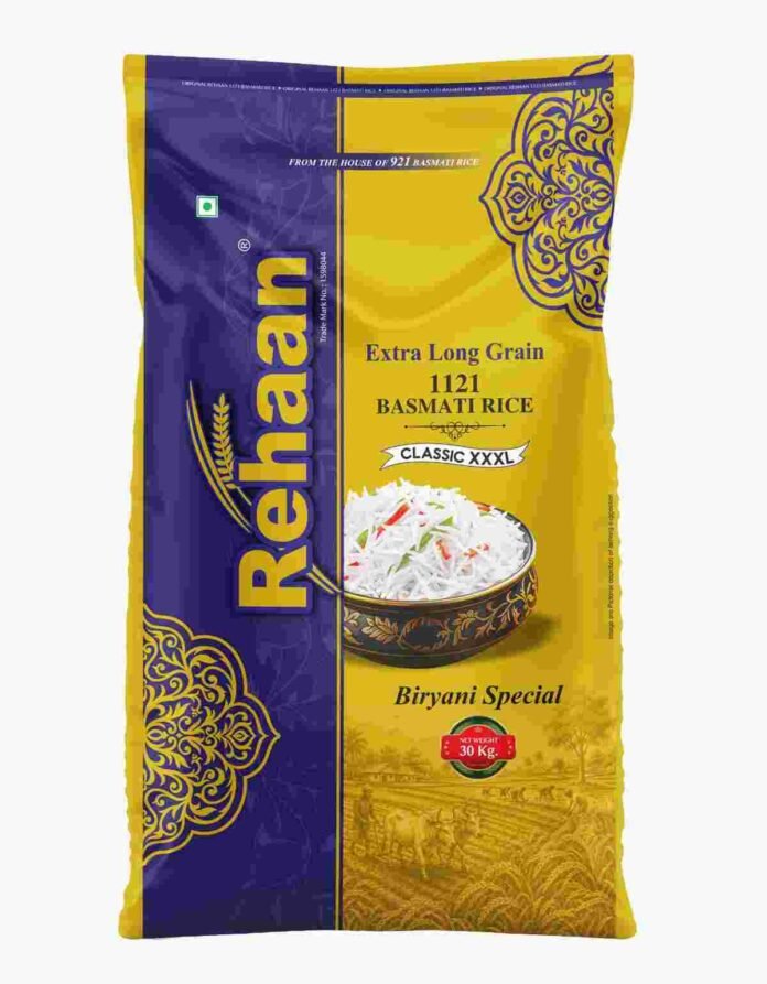 GRM Foods, Rehaan Classic Basmati Rice, 1121 Basmati Rice, Yanshil Garg, Food Packaging Refresh, FMCG News, Basmati Rice Industry, Extra Long Grain Rice, Retail Trade Channels, Indian Food Brands, Rehaan Classic 1121 Basmati Rice Packaging,